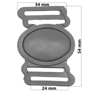 Kép 1/4 - Műanyag csat E31, szürke színben