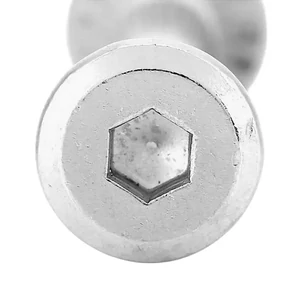 Kép 4/6 - Bőrönd kerékhez tengely 30x6 mm nikkel színben