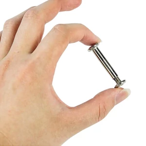 Kép 5/6 - Bőrönd kerékhez tengely 30x6 mm nikkel színben