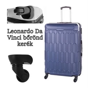 Kép 2/8 - Leonardo Da Vinci bőrönd kerék KE3047 – fekete