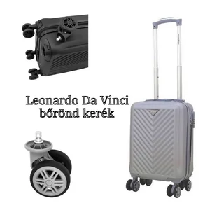 Kép 2/7 - Leonardo Da Vinci bőrönd kerék KE4105 – szürke