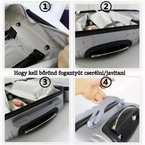 Kép 9/9 - Bőrönd süllyesztett fogantyú 210x16x19mm, fekete színben