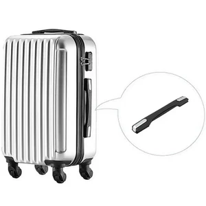 Kép 2/11 - Bőrönd fogantyú 220x25x18mm, fekete-ezüst színben