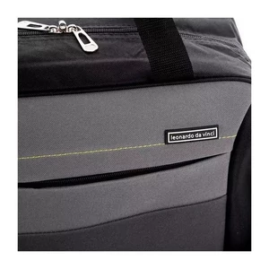 Kép 5/8 - Leonardo Da Vinci fedélzeti táska Ryanair ingyenes méret 40x20x25 cm cm, fekete-szürke színben