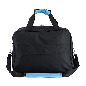 Kép 2/7 - Leonardo Da Vinci fedélzeti táska WIZZAIR ingyenes méret 40x30x20 cm, fekete-kék színben