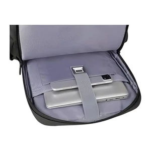 Kép 11/11 - Vízlepergető Laptophátizsák USB Csatlakozóval Sötétkék Színben