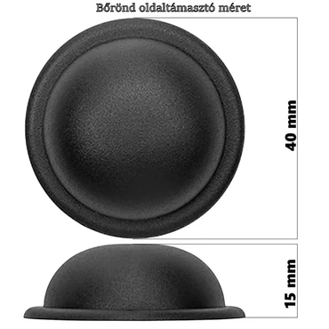 Bőrönd oldaltámasztó 40 mm, fekete színben E100