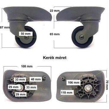 Travelite 5120 kerék 87 x 65 mm1KE5120
