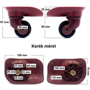 Travelite 5130 kerék 87 x 65 mm1KE5130