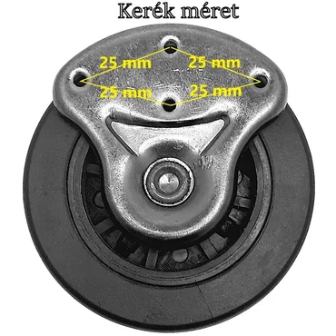 Bőrönd kerék KE3092, fekete színben KE3092