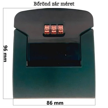 Bőrönd számzár ZA2037, sötétzöld színben ZA2037
