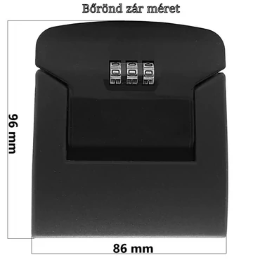 Bőrönd számzár ZA2039, fekete színben ZA2039