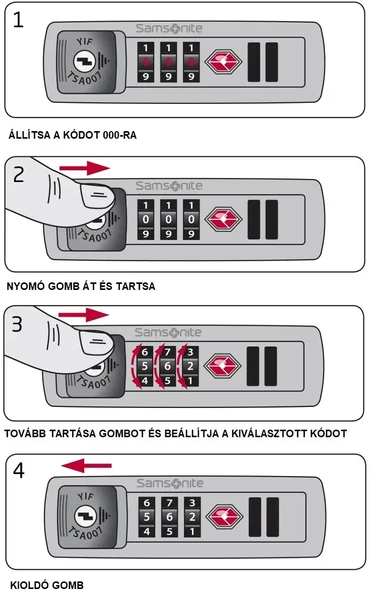 Bőrönd süllyesztett TSA zár, sötétszürke színben 1 ZA140