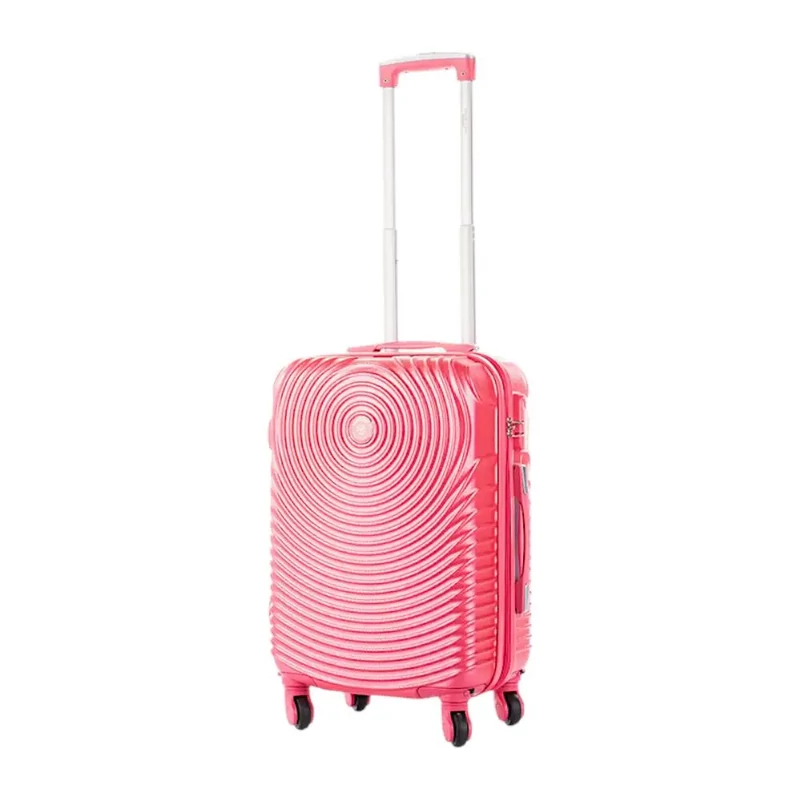 Leonardo Da Vinci Kabin Méretű Keményfedeles Bőrönd – 55 cm - Pink