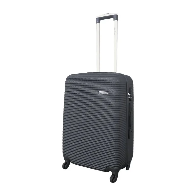 Leonardo Da Vinci Közepes Méretű Bőrönd Fekete Színben