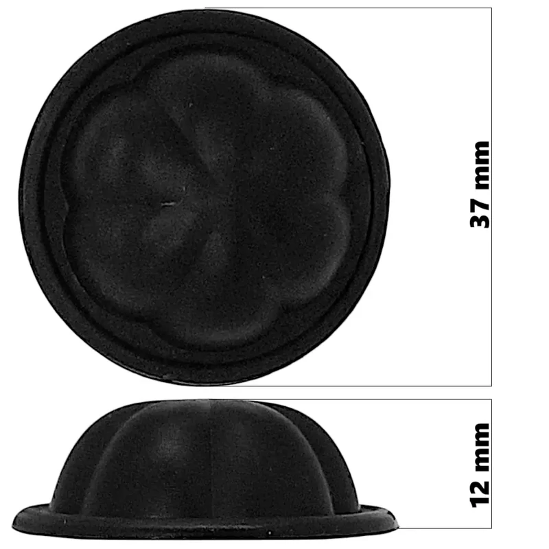 Bőrönd oldaltámasztó 37 mm, fekete színben