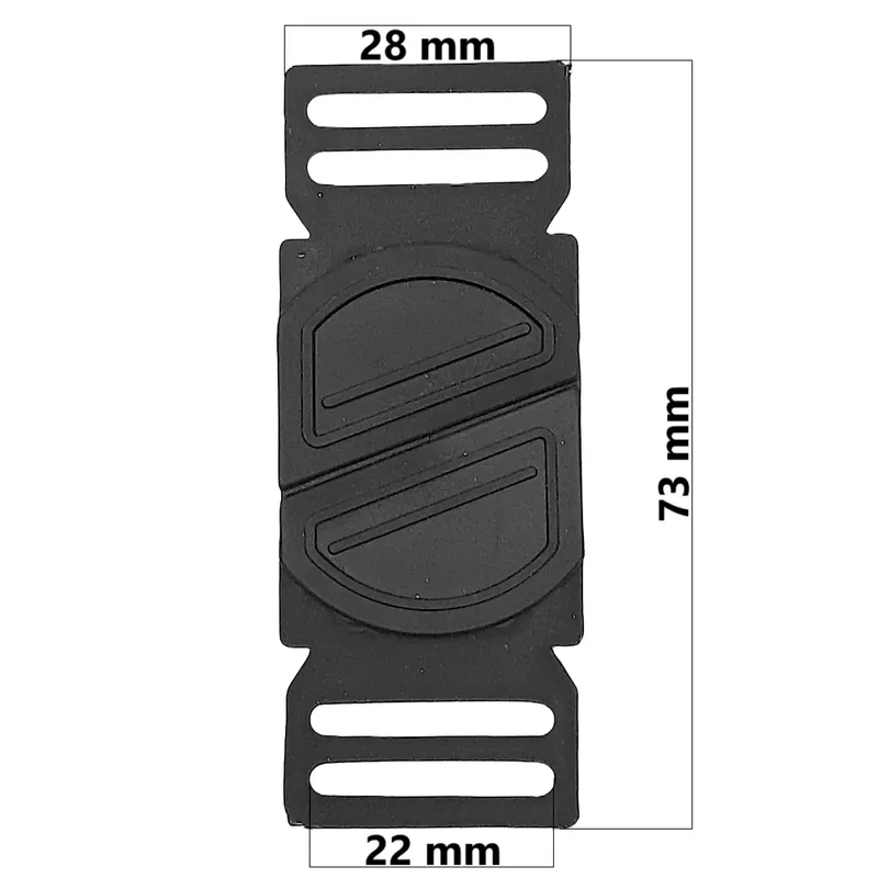Műanyag csat E21, fekete színben