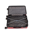Hachi bőrönd 3 db-os szett, duplakerekes gurulós bőrönd, bordó színben