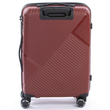 Hachi kabin méretű polipropilén bőrönd 54x40x20cm, duplakerekes gurulós bőrönd TSA zárral, bordó színben