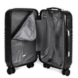 Kép 6/8 - Leonardo Da Vinci bőrönd 3 db-os szett, duplakerekes gurulós bőrönd, fekete színben