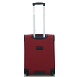 Verage kabinbőrönd 55x39x20/25cm, kétkerekű gurulós bőrönd, bordó színben