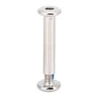 Bőrönd kerékhez tengely 28x6.2 mm nikkel színben
