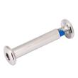 Bőrönd kerékhez tengely 28x6.2 mm nikkel színben