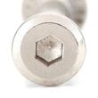Bőrönd kerékhez tengely 28x6.2 mm nikkel színben