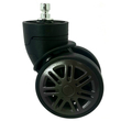 Hachi bőrönd kerék, kivehető 73x73 mm, fekete színben