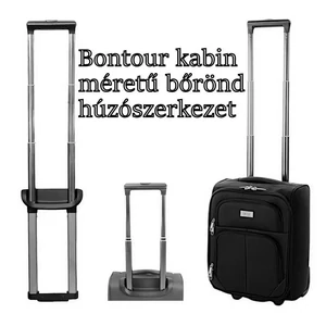 Bontour kabin méretű bőrönd húzószerkezet, fekete színben
