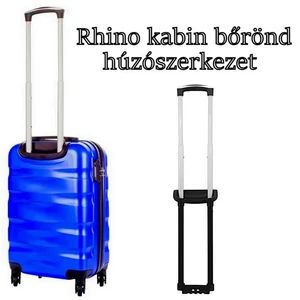 Rhino kabin méretű bőrönd húzószerkezet, fekete színben