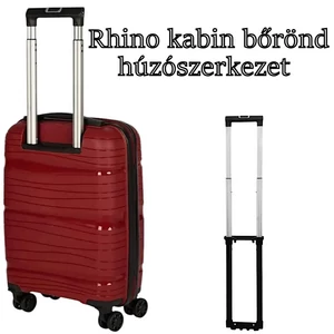 Rhino kabin méretű bőrönd húzószerkezet, fekete színben