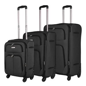 Leonardo Da Vinci bővíthető bőrönd 3 db-os szett, négykerekű, szürke színben  Leonardo Da Vinci bővíthető bőrönd 3 db-os szett, négykerekű, szürke színben