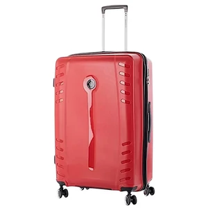 Leonardo Da Vinci nagy méretű polipropilén bőrönd, duplakerekes, TSA számzárral, piros színben Leonardo Da Vinci nagy méretű polipropilén bőrönd, duplakerekes, TSA számzárral, piros színben