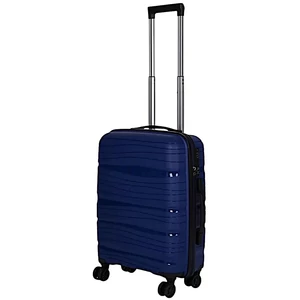 Strapabíró kabin méretű polipropilén bőrönd, duplakerekes, TSA zárral, kék színben Strapabíró kabin méretű polipropilén bőrönd, duplakerekes, TSA zárral, kék színben