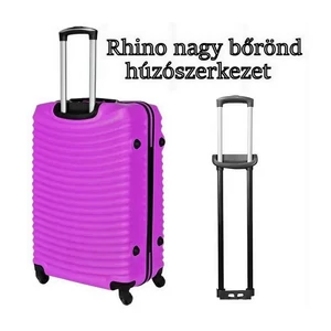Kép 1/10 - Rhino nagy méretű bőrönd húzószerkezet, fekete színben