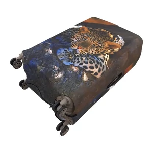 Kép 4/6 - Leopárdos bőröndhuzat – Nagy méret (64–70 cm)