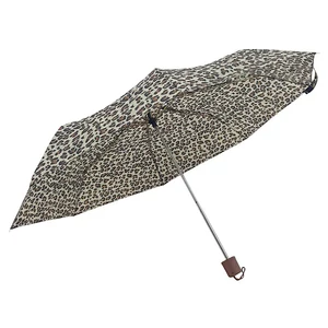 Kép 3/5 - Feeling Rain manuális esernyő fekete-barna-vaj