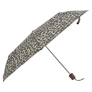 Kép 1/5 - Feeling Rain manuális esernyő fekete-barna-vaj