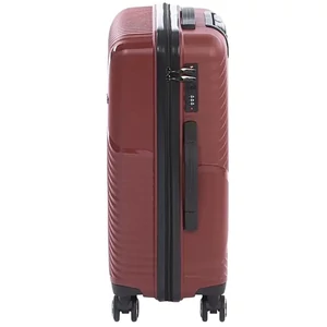 Kép 5/8 - Hachi kabin méretű polipropilén bőrönd 54x40x20cm, duplakerekes, TSA számzárral, bordó színben Kép 5/8 - Hachi kabin méretű polipropilén bőrönd 54x40x20cm, duplakerekes, TSA számzárral, bordó színben