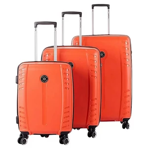 Kép 1/9 - Leonardo Da Vinci polipropilén bőrönd 3 db-os szett, duplakerekes, TSA számzárral, narancssárga színben Kép 1/9 - Leonardo Da Vinci polipropilén bőrönd 3 db-os szett, duplakerekes, TSA számzárral, narancssárga színben