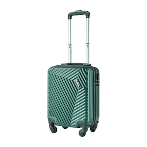 Kép 1/6 - Rhino Kemény Falú Gurulós Bőrönd – XS, Sötétzöld