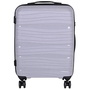 Kép 2/5 - Strapabíró kabin méretű polipropilén bőrönd, duplakerekes, TSA zárral, szürke színben Kép 2/5 - Strapabíró kabin méretű polipropilén bőrönd, duplakerekes, TSA zárral, szürke színben