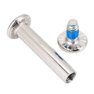 Kép 6/8 - Bőrönd kerékhez tengely 28x6.2 mm nikkel színben