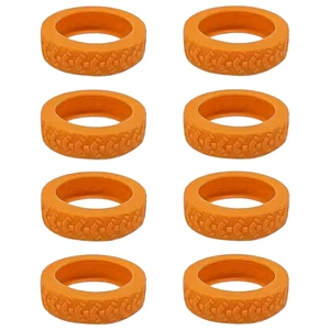 Kép 1/8 - Bőrönd kerékvédő, narancssárga színben 