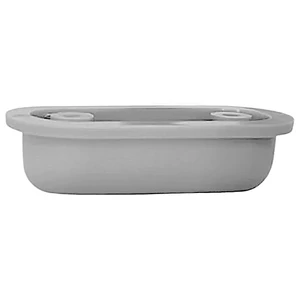 Kép 4/5 - Bőrönd oldaltámasztó 56x15x24 mm, szürke színben