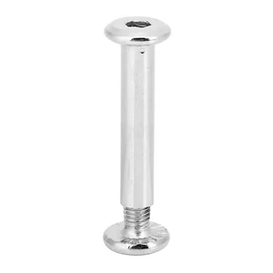 Kép 2/6 - Bőrönd kerékhez tengely 30x6 mm nikkel színben