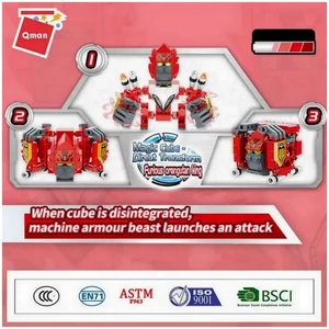Kép 6/6 - QMAN® 41202 Csodakocka: Orangután Gorilla majom