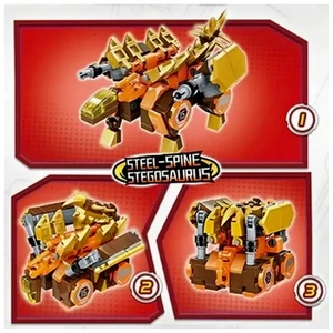 Kép 4/5 - QMAN® 41215 Csodakocka: Acélgerincű Stegosaurus