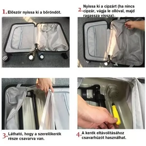 Kép 8/8 - Hachi bőrönd kerék 74x74 mm, fekete színben
